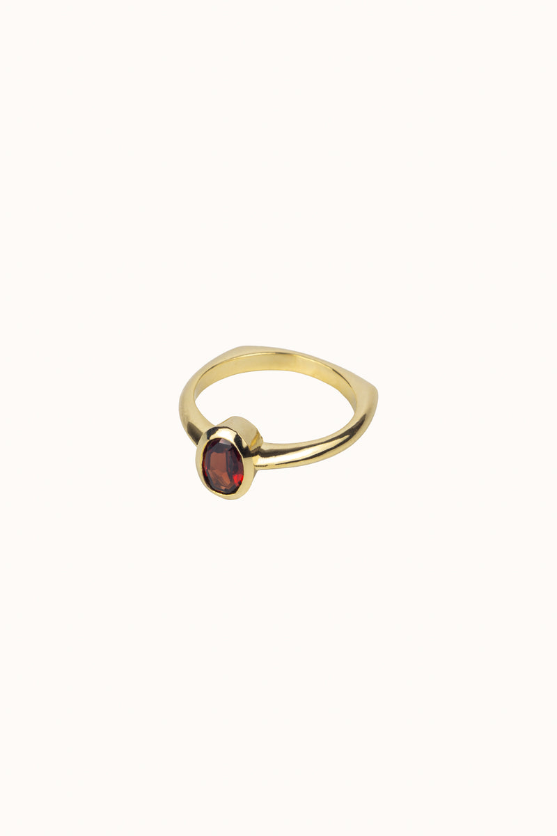 Anel N°1 - Ouro - Granada