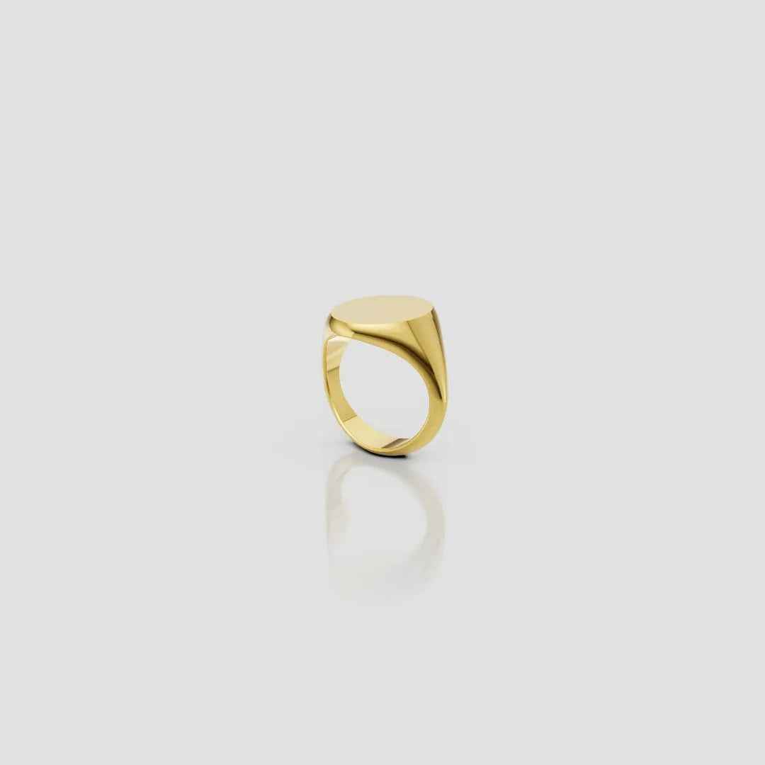 Sinete Oval Ouro