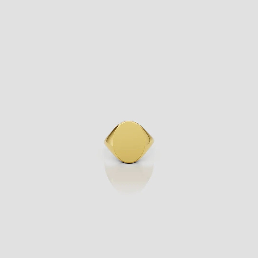 Sinete Oval Ouro