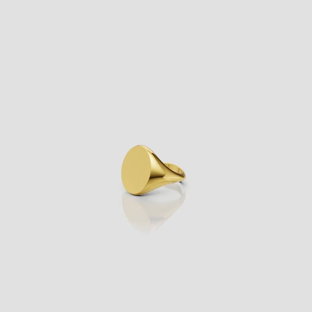 Sinete Oval Ouro