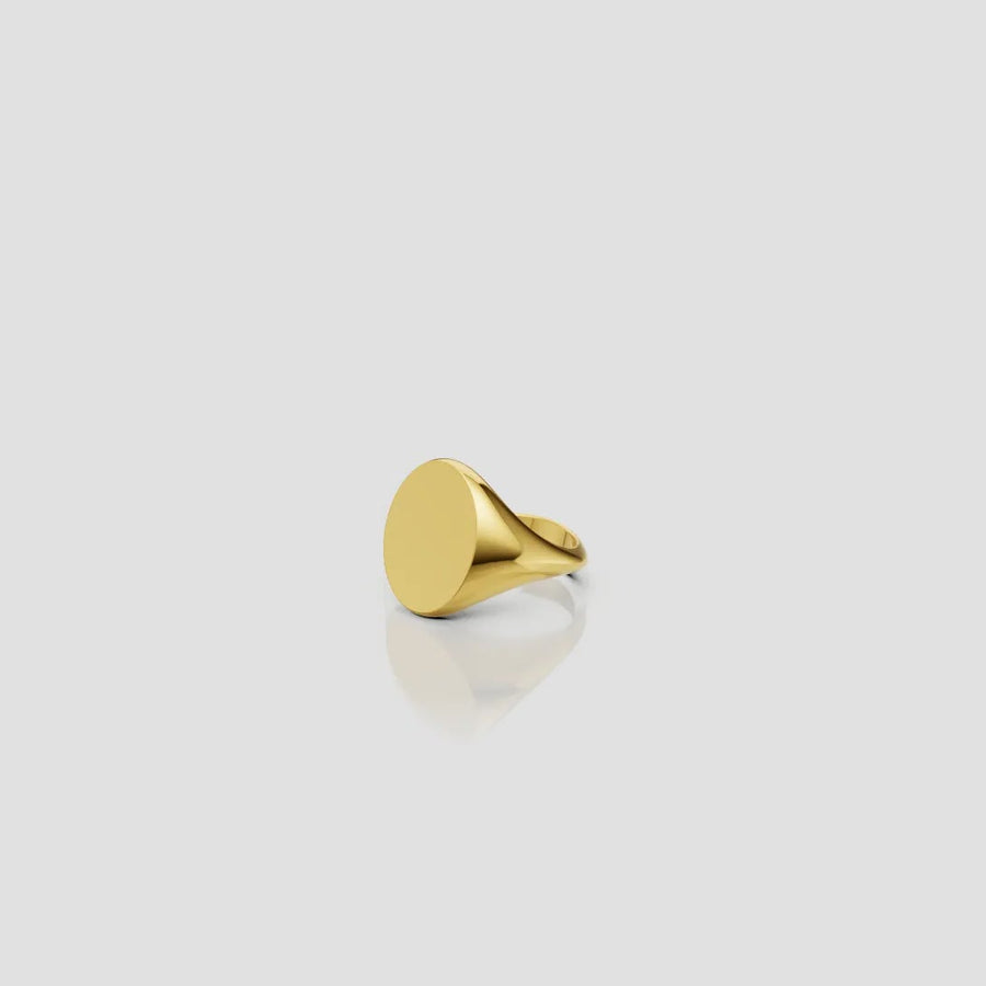 Sinete Oval Ouro
